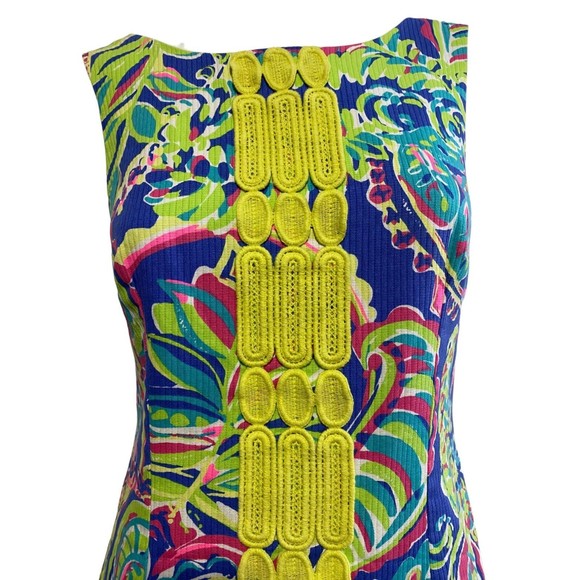 Lilly Pulitzer Womens Delia Paisley Toucan Floral Shift Dress Size O - Picture 5 of 13